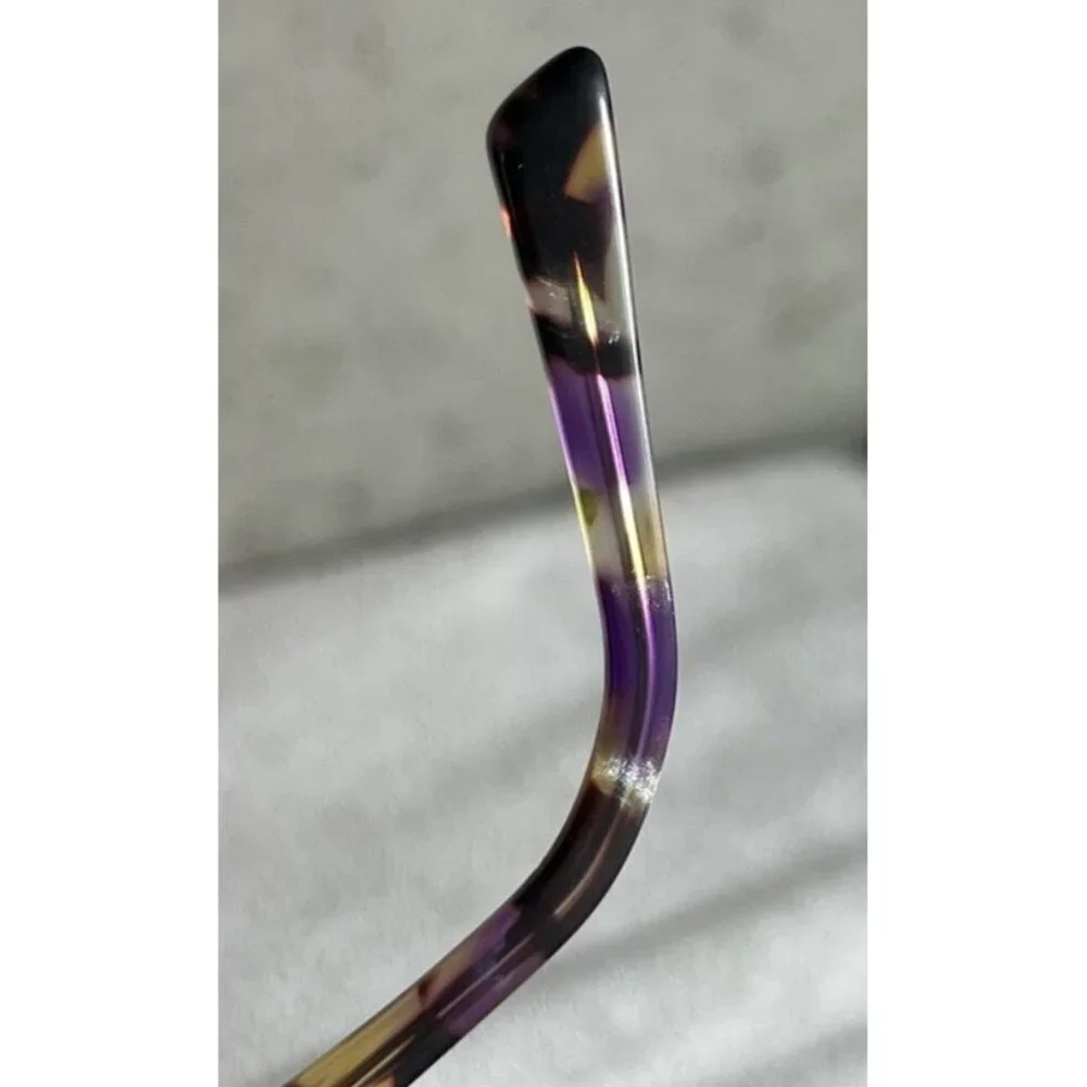 OGI HERITAGE 7162 2010 Round Purple Tortoise Pearl Eyeglasses Frames 47-17-135